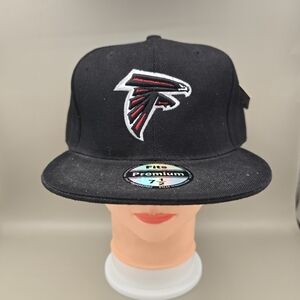 Premium Fits Professional Style Atlanta Falcons Black Fitted Hat Size 7 1/2